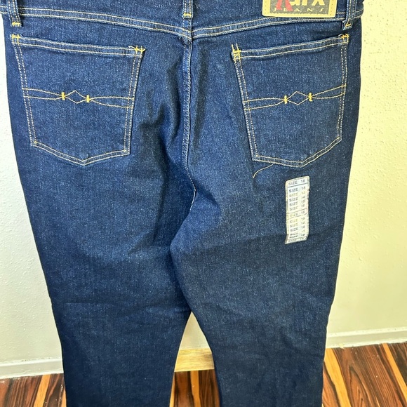 Dark Blue Flare Jeans - Picture 5 of 6